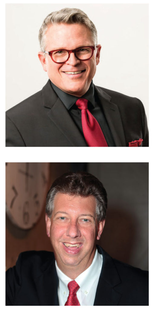 Headshot of John Morris Russell and Alan Jordan